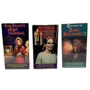 VHS - Lot of 3 Vintage Dark Shadows  Video Cassette Tapes - All Tested Fine